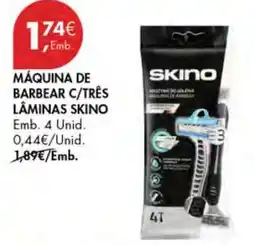 Pingo Doce Máquina de Barbear c/Três Lâminas SKINO promoção