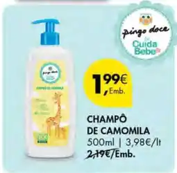 Pingo Doce CHAMPÔ DE CAMOMILA promoção