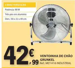 E.Leclerc Ventoinha de Chão Grunkel promoção