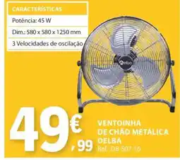 E.Leclerc Ventoinha de Chão Metálica Delba promoção