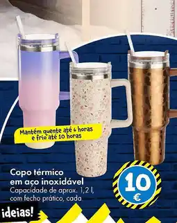 TEDi Copo térmico em aço inoxidável promoção