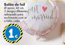 TEDi Balão de foil promoção
