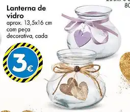 TEDi Lanterna de vidro promoção