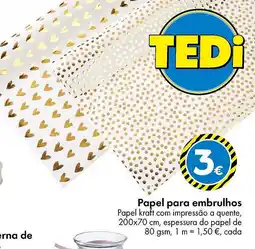 TEDi Papel para embrulhos promoção