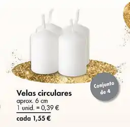 TEDi Velas circulares promoção