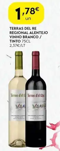 Spar Terras del re regional alentejo vinho branco/ tinto promoção