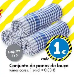 TEDi Conjunto de panos de louça várias cores, promoção
