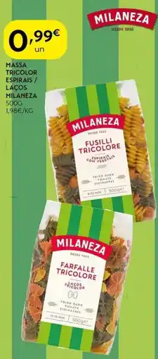 Spar Massa tricolor espirais / laços milaneza promoção