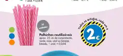 TEDi Palhinhas reutilizáveis promoção