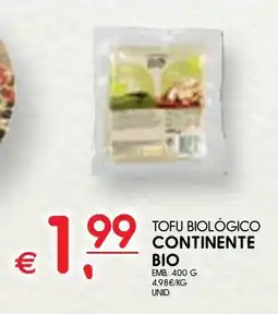 Meu Super Tofu biológico continente bio promoção