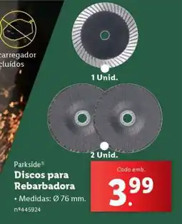Lidl Discos para Rebarbadora promoção