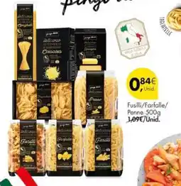 Pingo Doce Fusilli/Farfalle/Penne 500g promoção