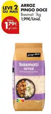 Pingo Doce Arroz Pingo Doce Basmati 1kg promoção