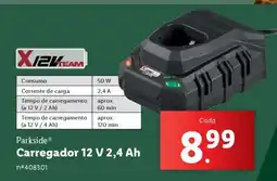 Lidl Parkside Carregador 12 V 2,4 Ah promoção