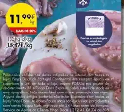 Pingo Doce Polvo Congelado promoção