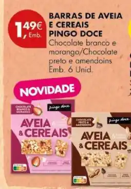 Pingo Doce Barras de Aveia e Cereais Pingo Doce promoção