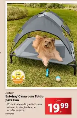 Lidl Esteira/ Cama com Toldo para Cão promoção