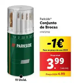 Lidl Parkside Conjunto de Brocas promoção