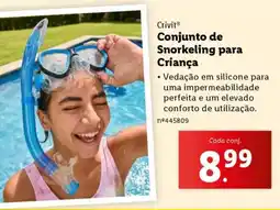 Lidl Conjunto de Snorkeling para Criança promoção
