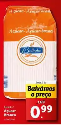 Lidl Belbake Açúcar Branco promoção