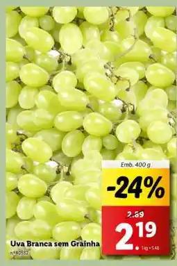 Lidl Uva Branca sem Grainha promoção