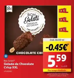 Lidl Bon Gelati Gelado de Chocolate Crisp XXL promoção