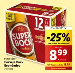 Lidl Super Bock Cerveja Pack Económico promoção