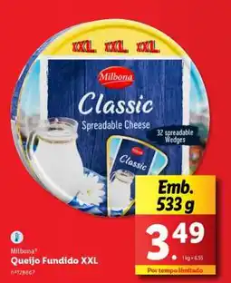 Lidl Milbona Queijo Fundido XXL promoção