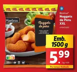 Lidl Monissa Nuggets de Peru XXL promoção
