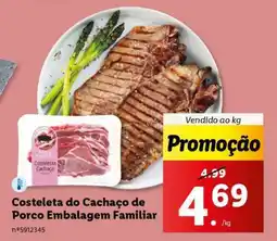 Lidl Costeleta do Cachaço de Porco Embalagem Familiar promoção