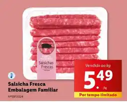 Lidl Salsicha Fresca Embalagem Familiar promoção