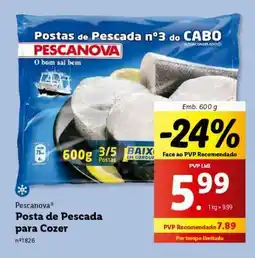 Lidl Pescanova Posta de Pescada para Cozer promoção
