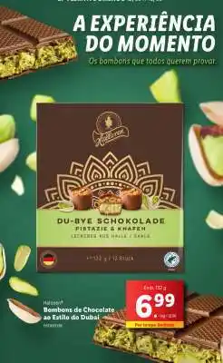 Lidl Bombons de Chocolate ao Estilo do Dubai promoção
