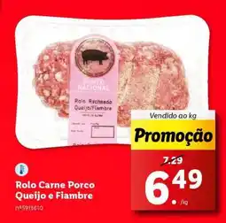 Lidl Rolo Carne Porco Queijo e Fiambre promoção