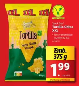 Lidl Snack Day Tortilla Chips XXL promoção