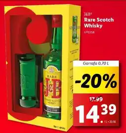 Lidl J&B Rare Scotch Whisky promoção