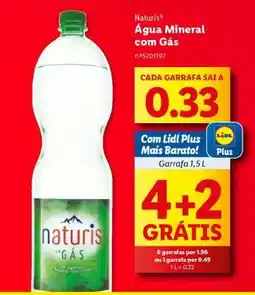 Lidl Naturis Água Mineral com Gás promoção
