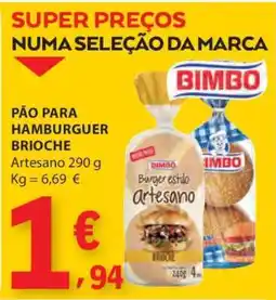 E.Leclerc Pão para Hamburger Brioche promoção