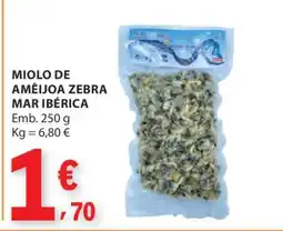 E.Leclerc MIOLO DE AMÊIJOA ZEBRA MAR IBÉRICA promoção