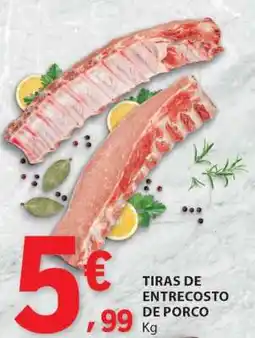 E.Leclerc Tiras de Entrecosto de Porco promoção