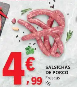 E.Leclerc Salsichas de Porco promoção