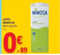 E.Leclerc LEITE MIMOSA Meio gordo 1 L promoção
