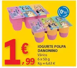 E.Leclerc IOGURTE POLPA DANONINO promoção