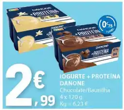 E.Leclerc IOGURTE + PROTEÍNA DANONE promoção