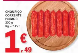 E.Leclerc CHOURIÇO CORRENTE PRIMOR promoção