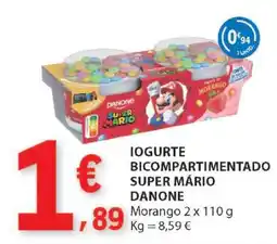 E.Leclerc Iogurte Bicompartmentado Super Mario Danone promoção