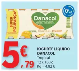 E.Leclerc Iogurte Líquido Danacol Tropical promoção