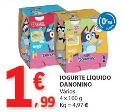 E.Leclerc IOGURTE LIQUIDO DANONINO promoção