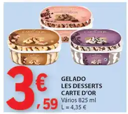 E.Leclerc GELADO LES DESSERTS CARTE D'OR promoção