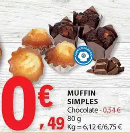 E.Leclerc MUFFIN SIMPLES promoção